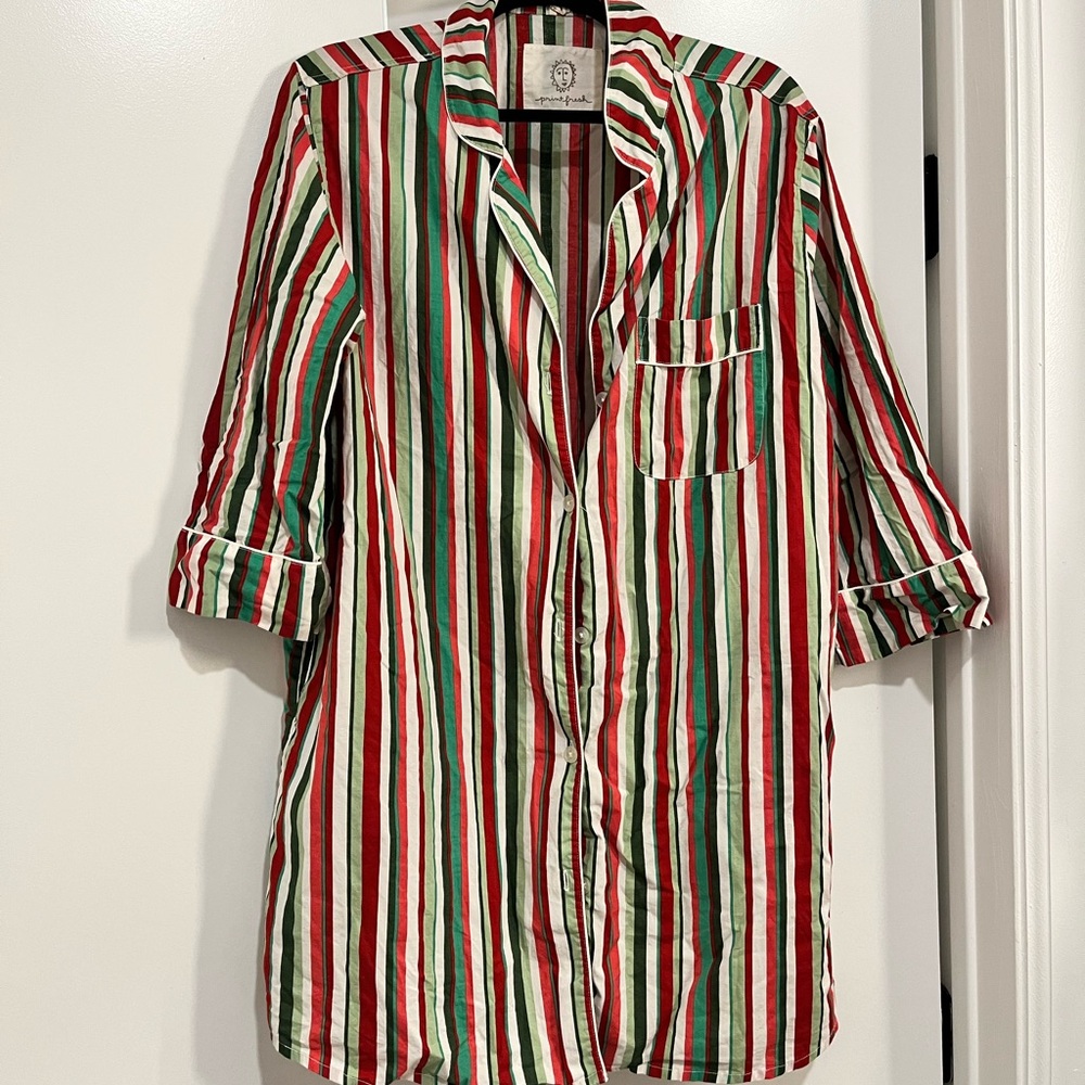 Printfresh Striped Nightgown